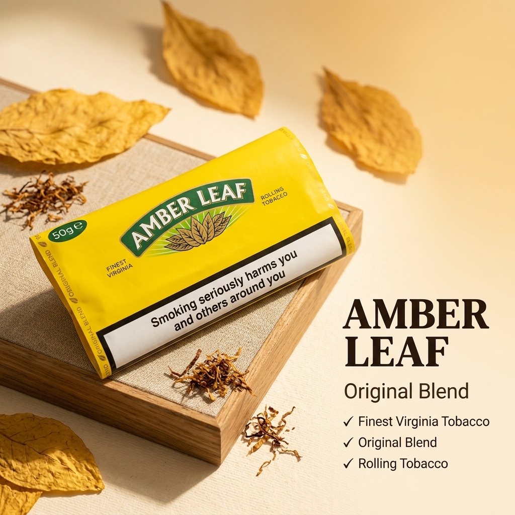 Amber Leaf Original Blend Rolling Tobacco (5-Pack Bundle)