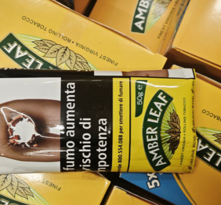 Amber Leaf Original Blend Rolling Tobacco  (Black, 5 Packs)
